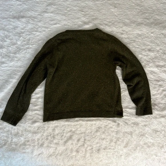 J. Crew Teddie Olive Green Crewneck Sweater Size XL - Picture 7 of 7